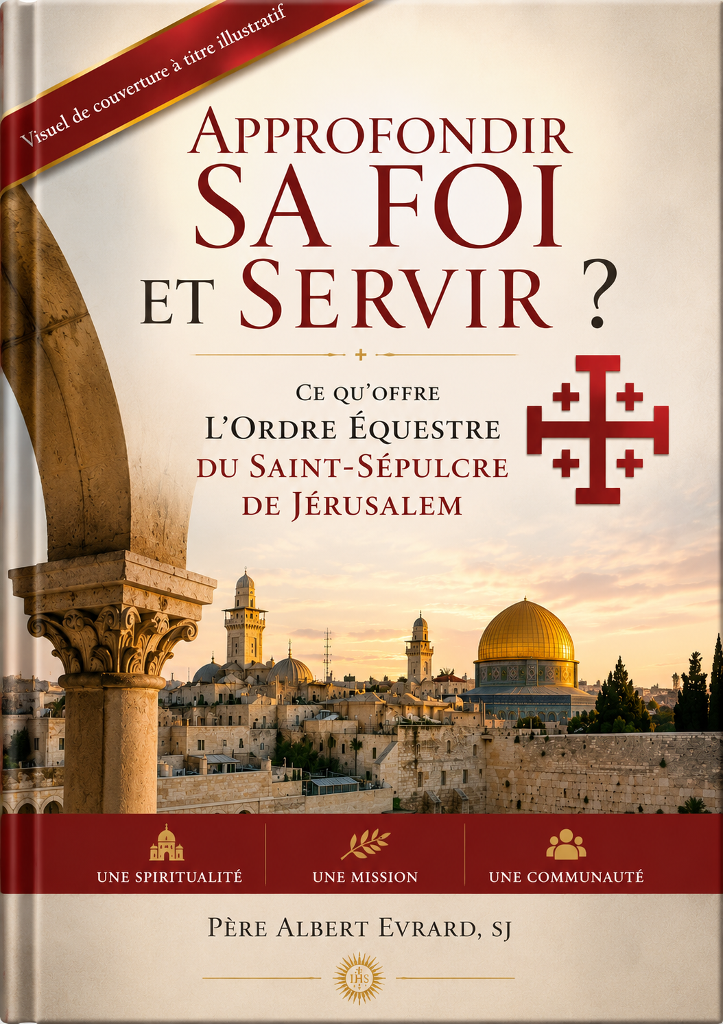 Couverture du livre Approfondir sa foi et servir ? — Ce qu'offre l'Ordre équestre du Saint-Sépulcre de Jérusalem, par le Père Albert Evrard, sj