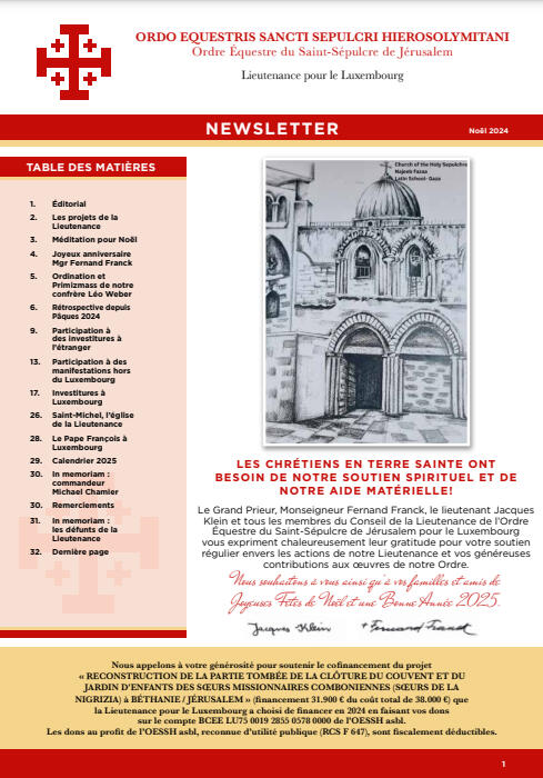 Couverture de la newsletter Noël 2024